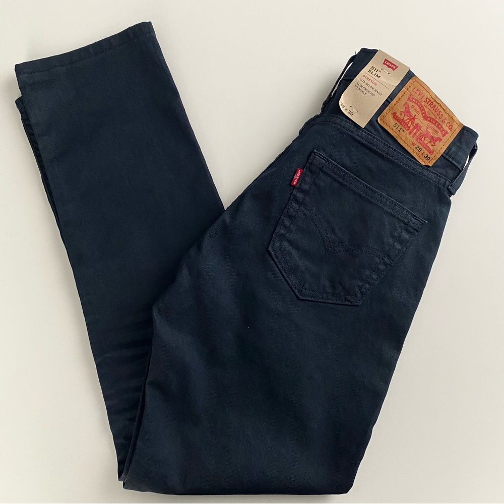 Levi’s 511 Men’s Slim Fit Stretch Jeans Black Indigo